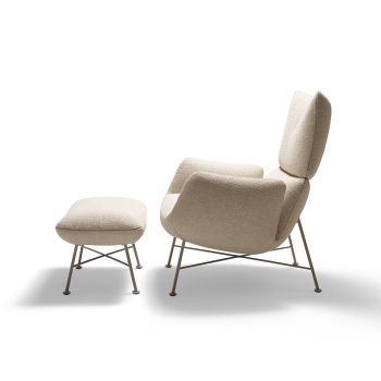 Mid Sherpa Boucle Accent Chair